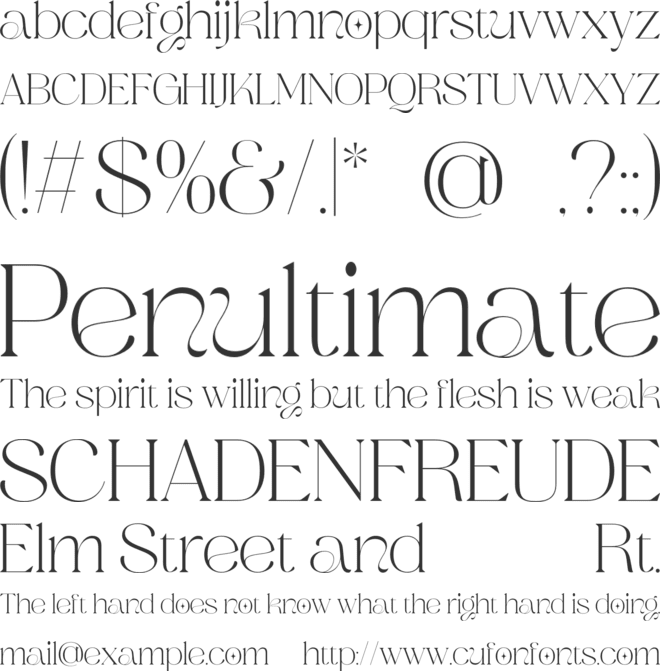 Gofak Classy font preview