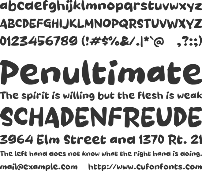 Paarsy font preview