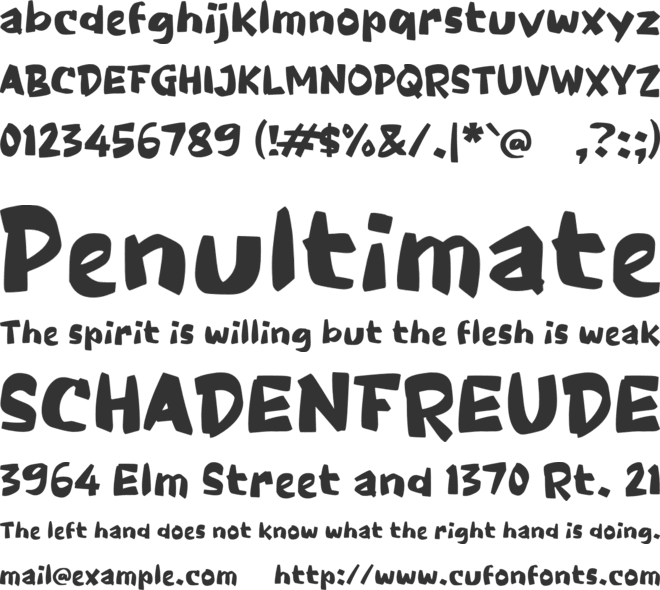 Paache font preview