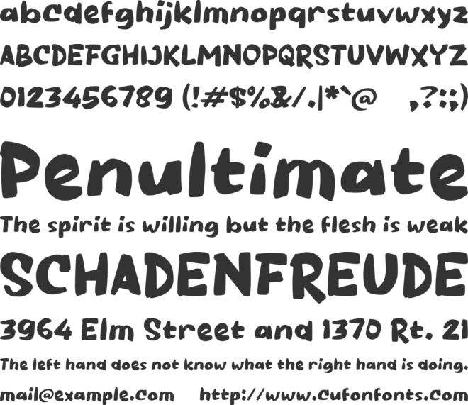 Paako font preview