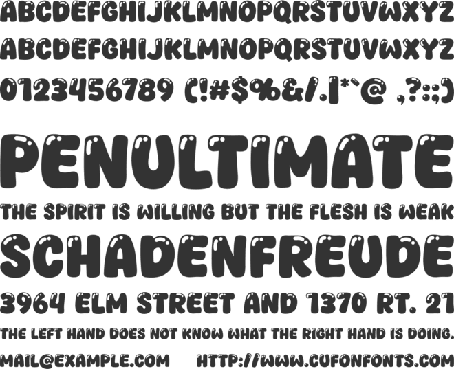 Eracake font preview