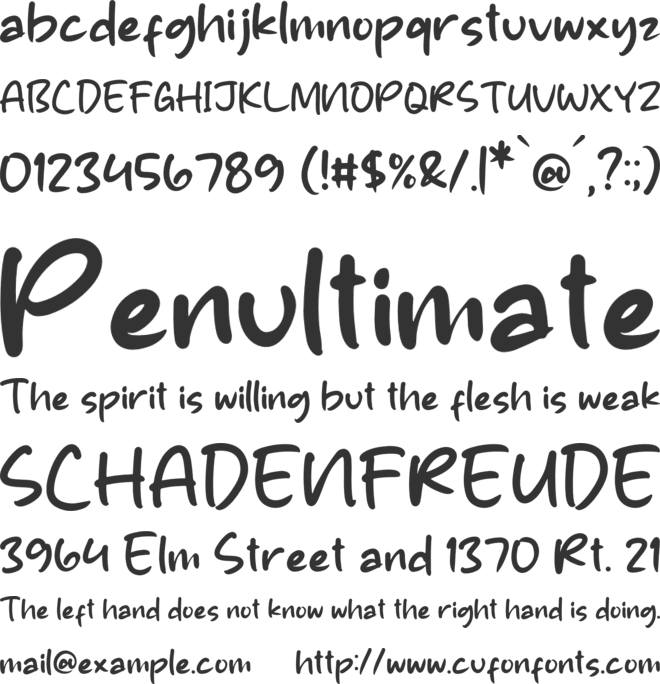 Pasthelo font preview