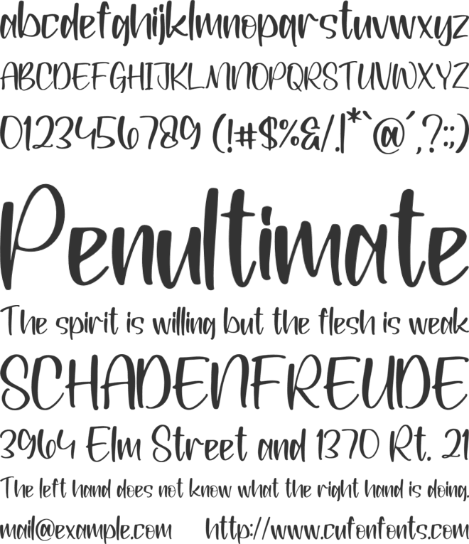 Himallya font preview