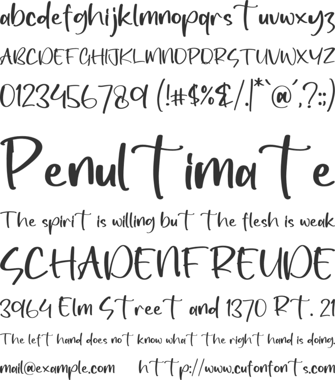 Slaymitte font preview