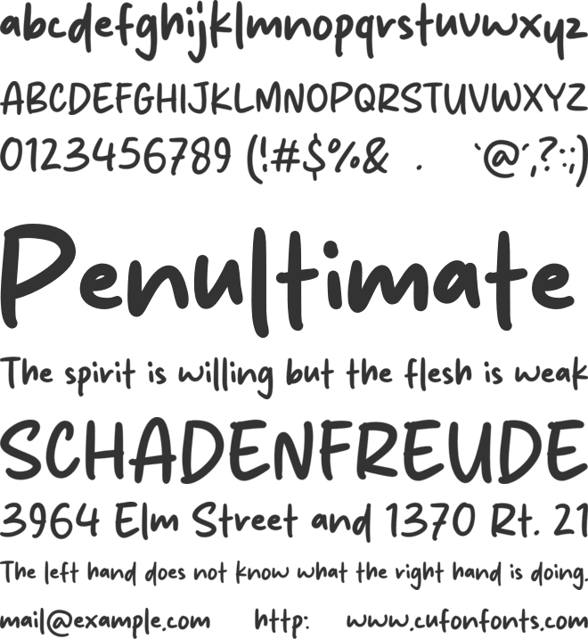 Apple Girls font preview