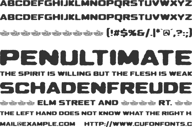 Merchande Print Sans font preview