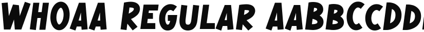 WHOAA font download