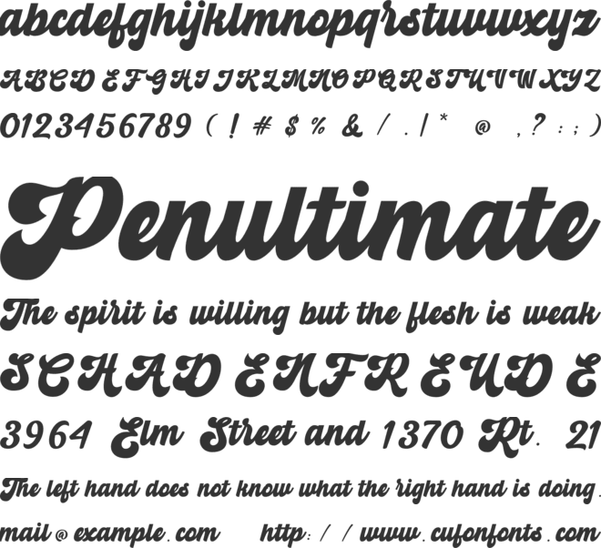 Magniton font preview