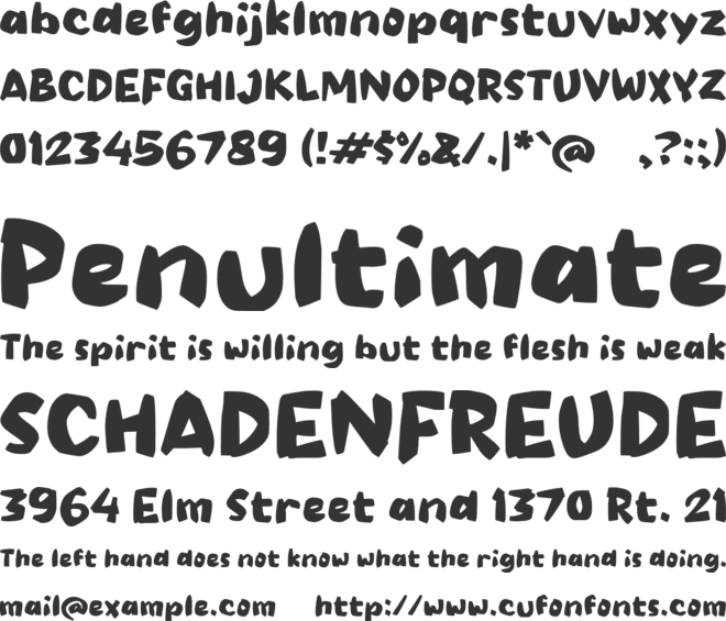 Paacez font preview