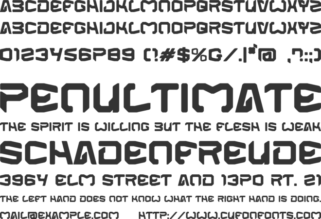 Hidgard Conquer font preview