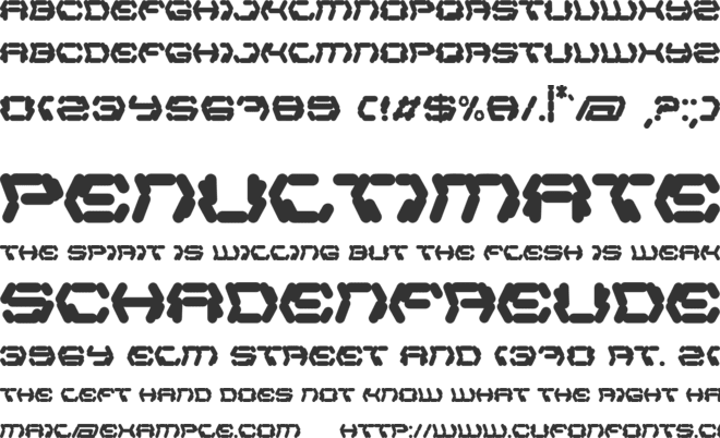 Swepiers font preview