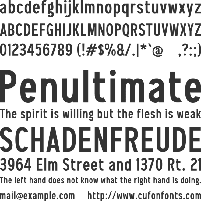 Paaink font preview