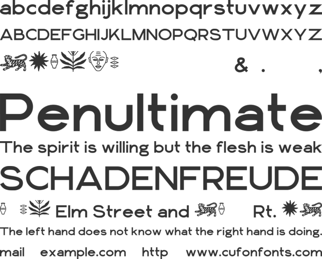 LE AMALFI font preview