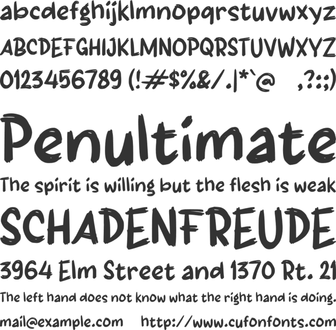 Paagro font preview