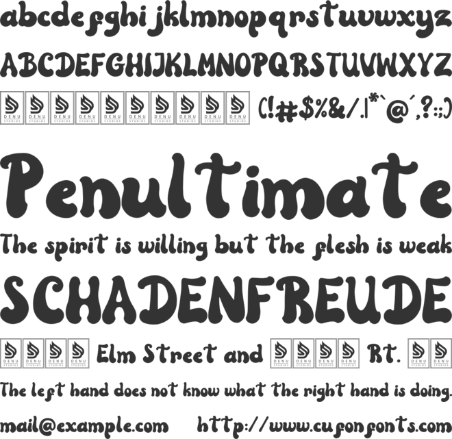 Gragstop font preview