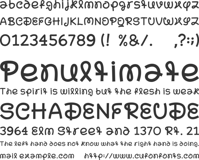 Bipl Sans font preview