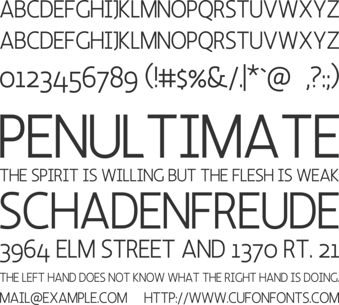 Nikandros font preview