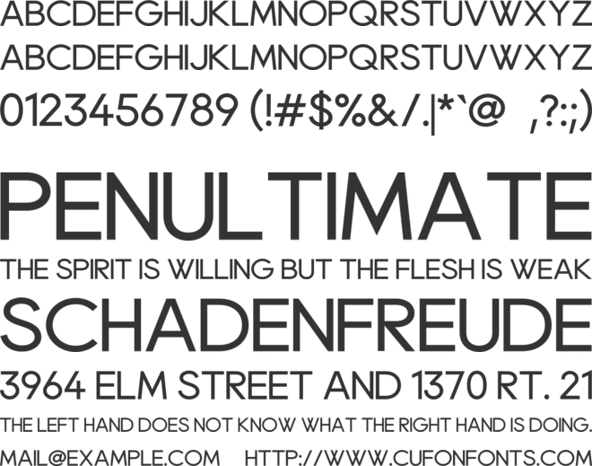 Alkyone font preview