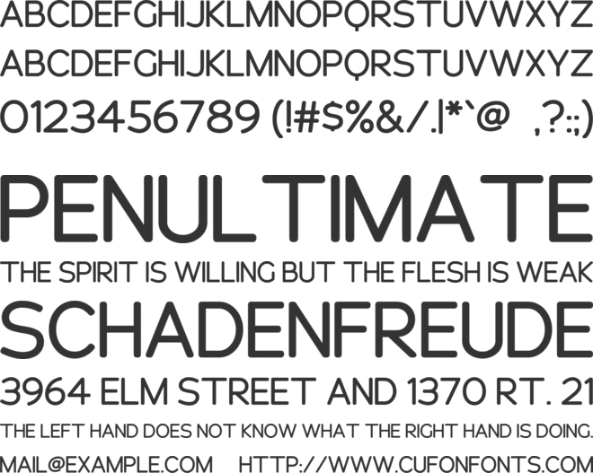 Eurystheos font preview