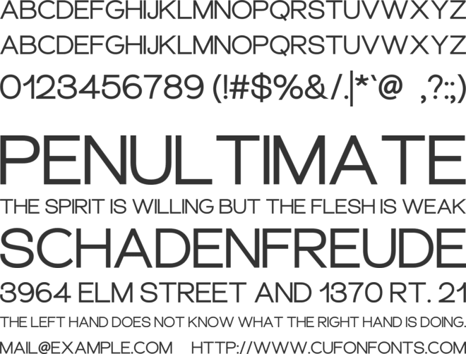 Glaukos font preview