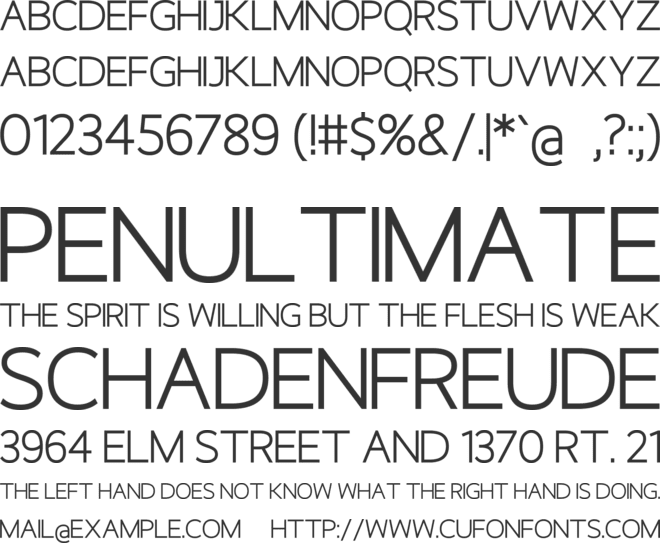 Aeschylos font preview