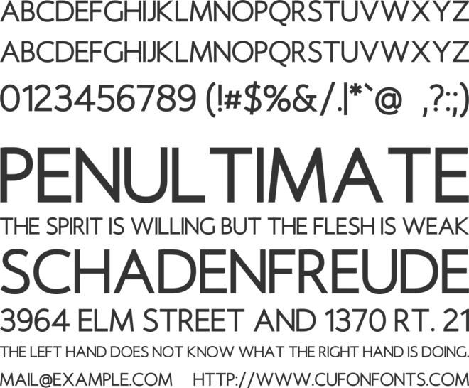 Axiopistos font preview