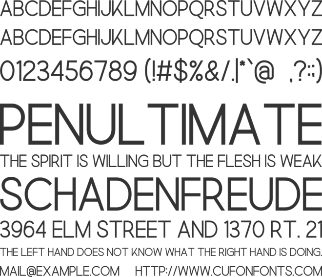 Nyxandros font preview