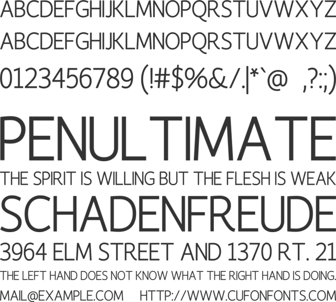 Kleio font preview