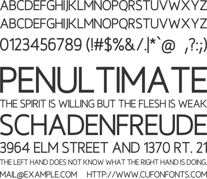 Eudaimon font preview