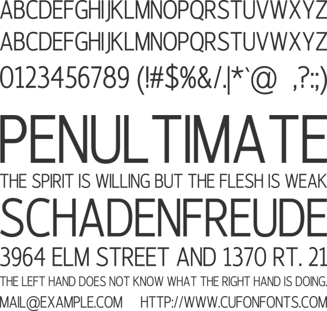 Pyrithon font preview