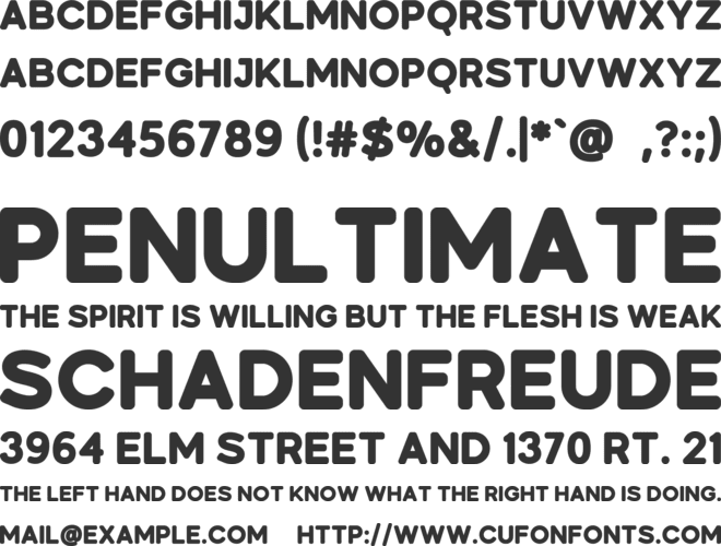 Penelove font preview