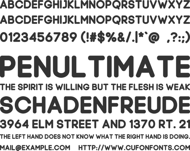 Summerville font preview