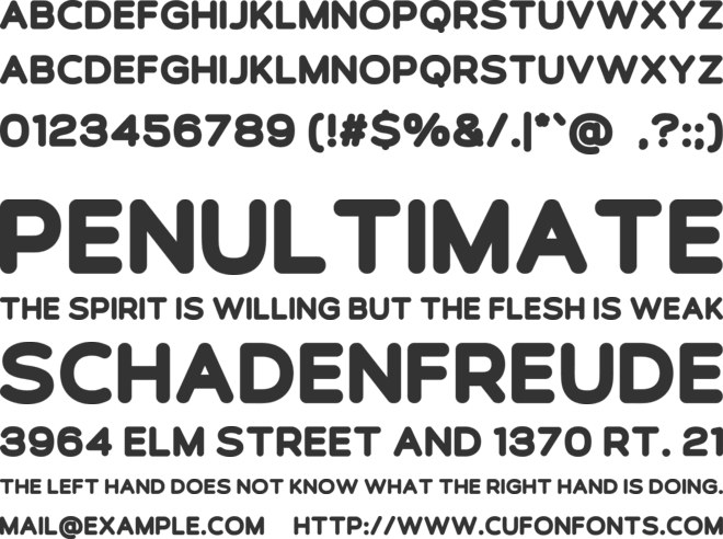 Superbond font preview