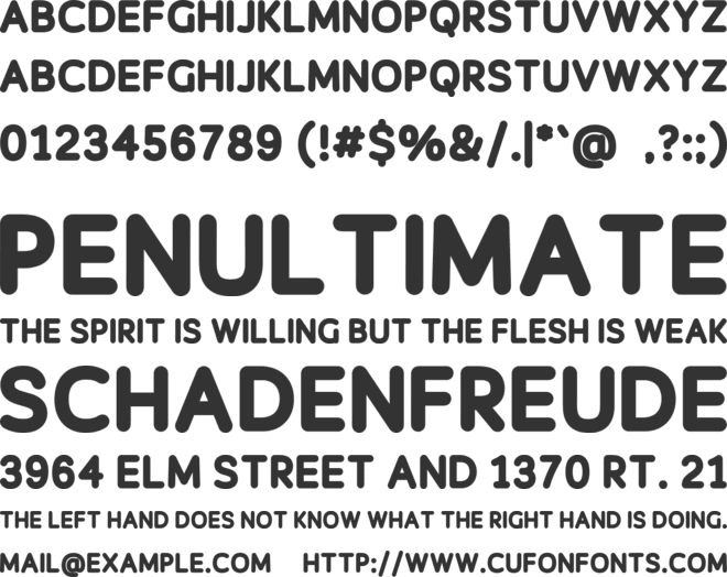 Showhouse font preview