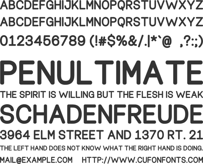 Discovera font preview