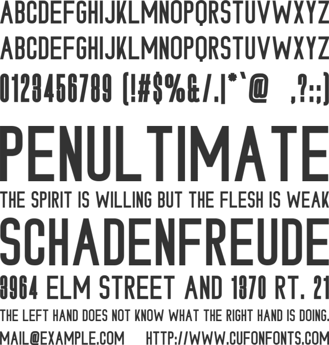 Mosphere font preview