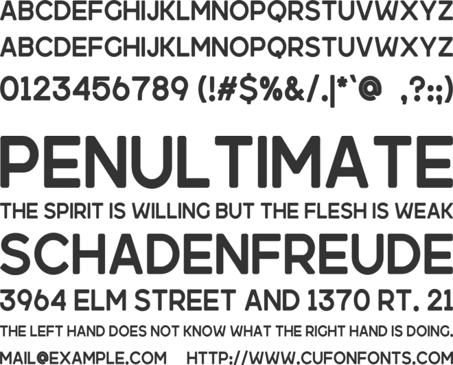 Cyclone font preview