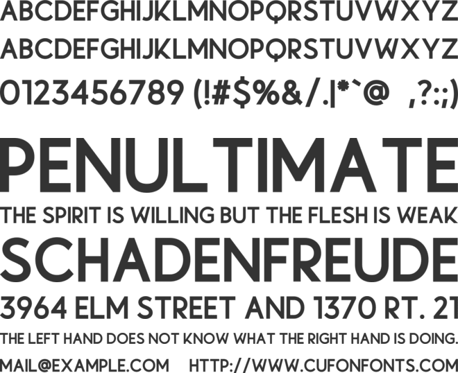 Lysandro font preview