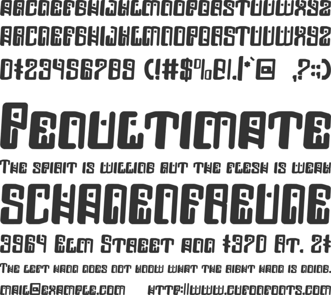 Mesopitav font preview