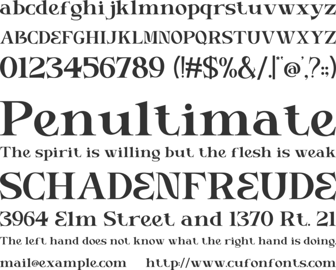 STEMIONA font preview