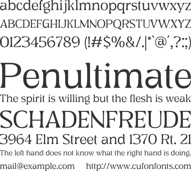 Ghiena font preview