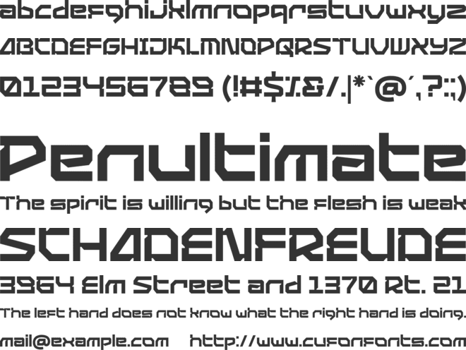 Nexascream Labs font preview