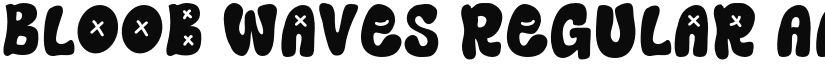 Bloob Waves Regular font