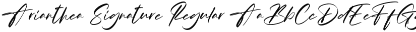 Arianthea Signature font download