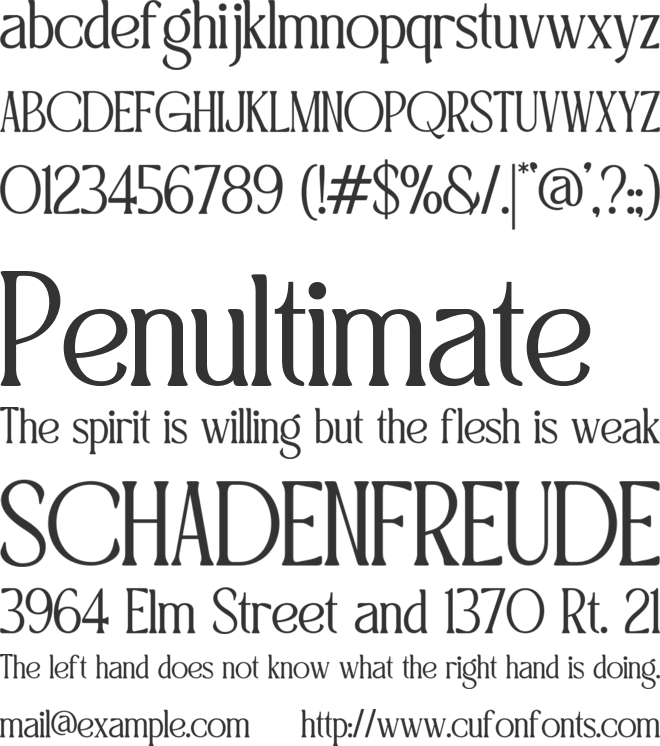 THE BLENDINROOM font preview