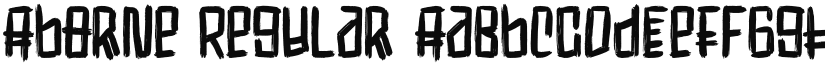 Aborne Regular font