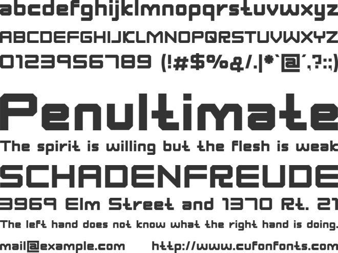 Robocode font preview