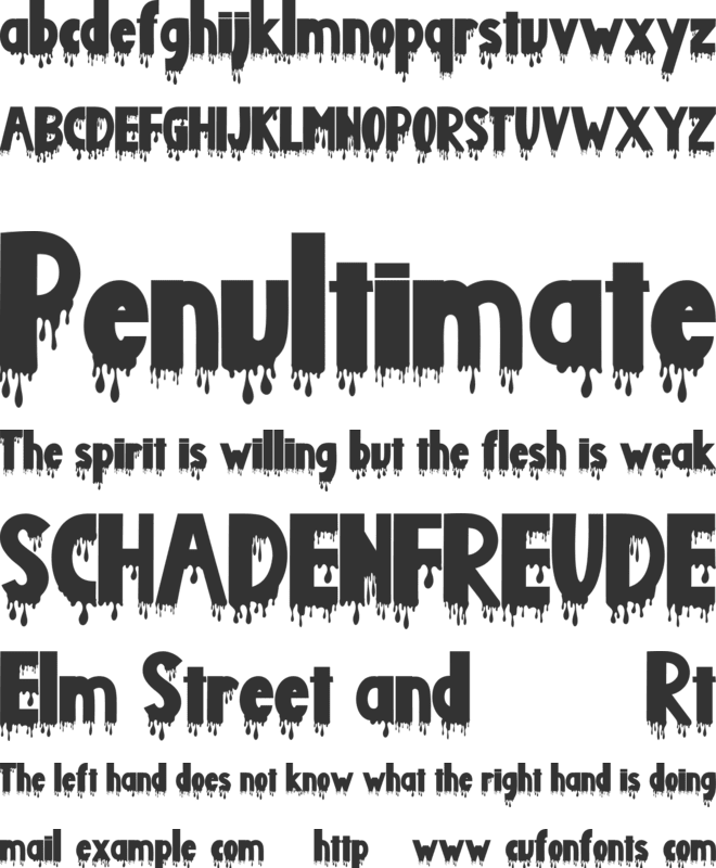 Christmas Blood font preview