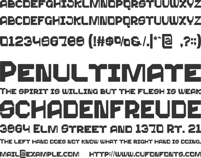 RAMOKE font preview