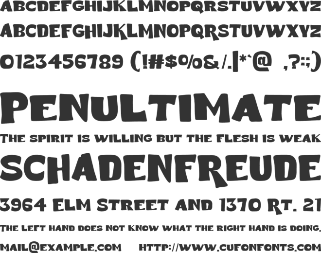 Neizon font preview